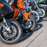 並べられたバイク