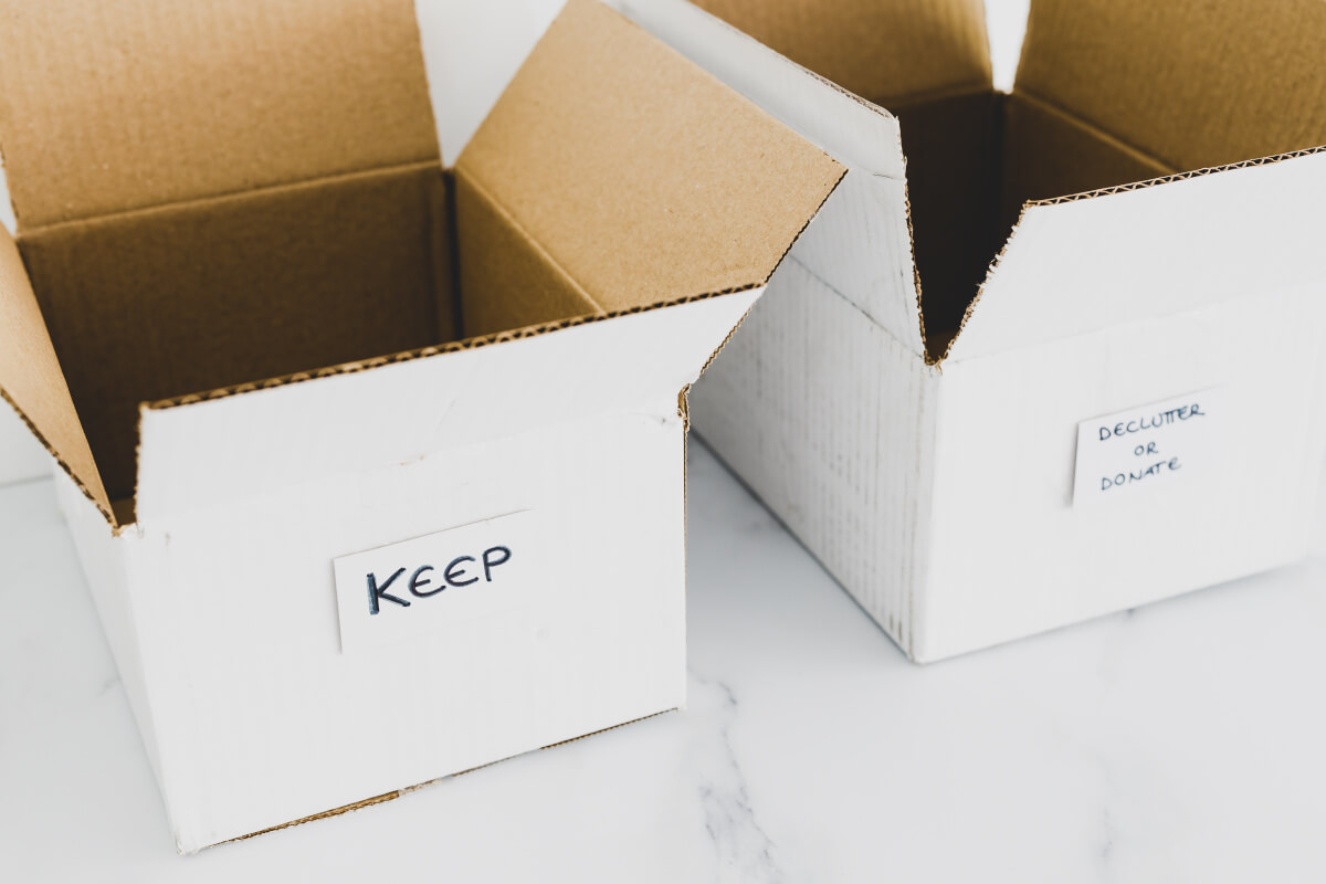 keepボックスと整理整頓ボックス